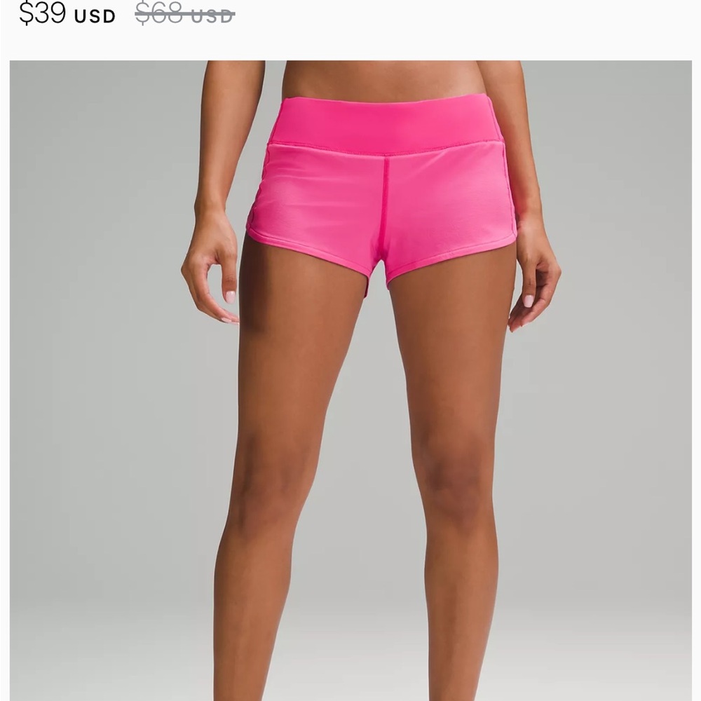 Lulu speed up low rise size 8 short